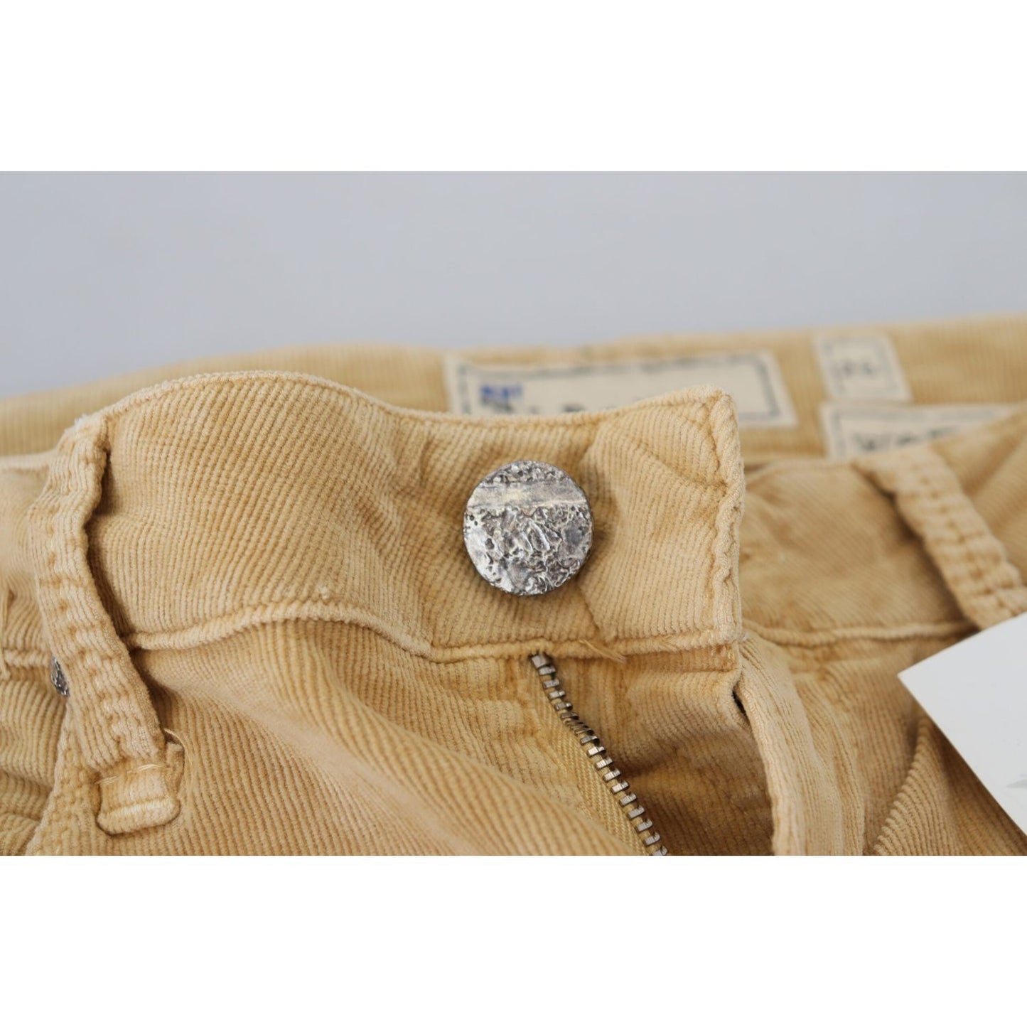 Acht Brown Cotton Corduroy Low Waist Women Casual Jeans PAN74064- 26