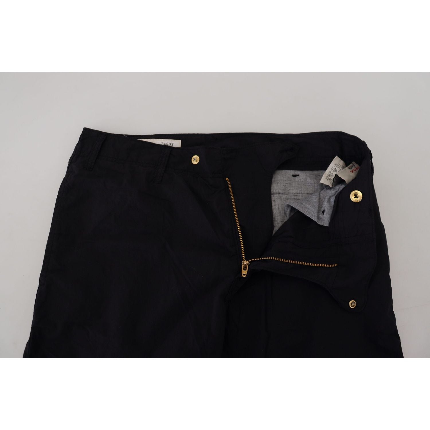 CYCLE Black Cotton Baggy High Waist Women Pants