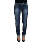 Acht Blue Washed Cotton Slim Fit Women Denim Jeans PAN74125- 25