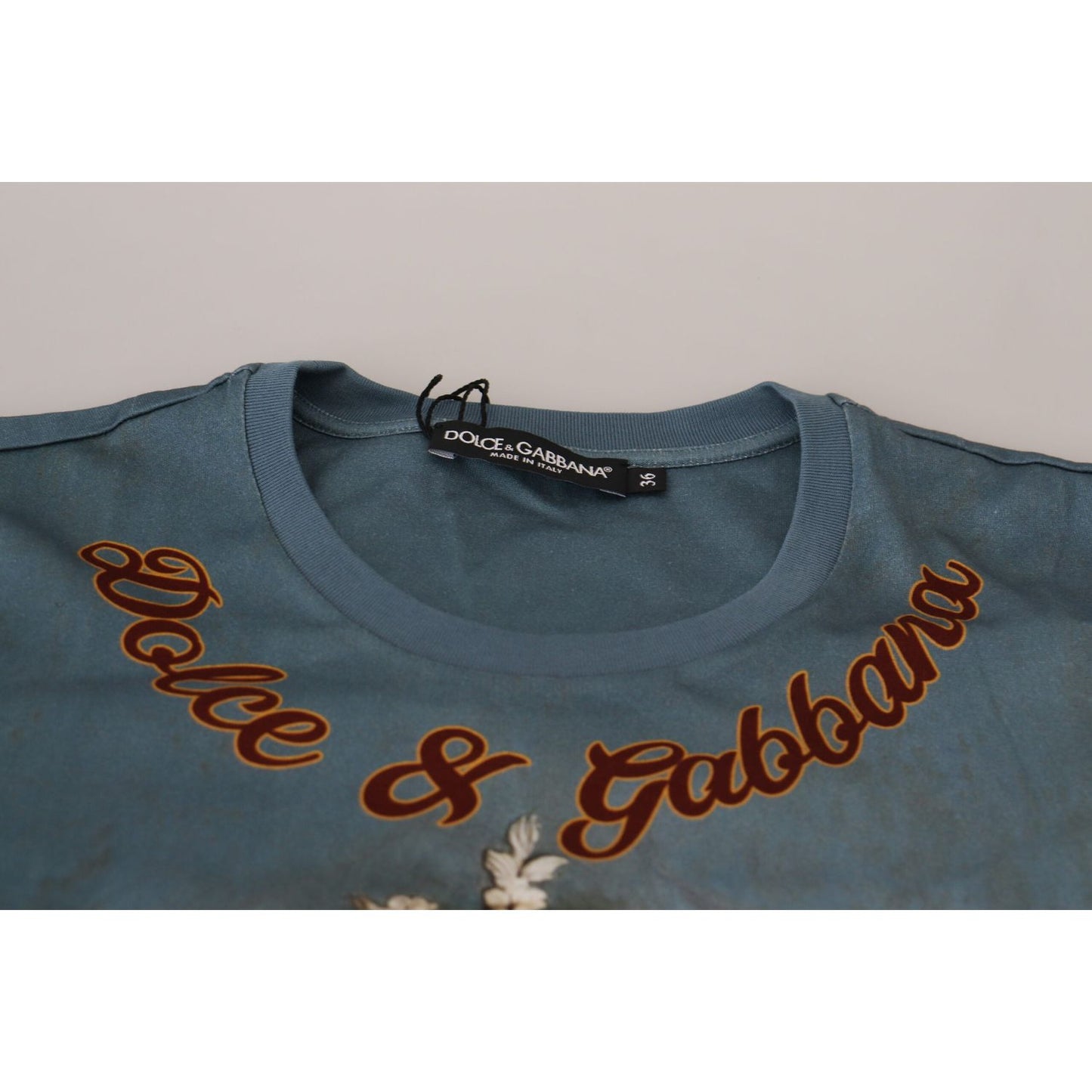 Dolce & Gabbana Multicolor DG Logo Angel Printed Shirt Top