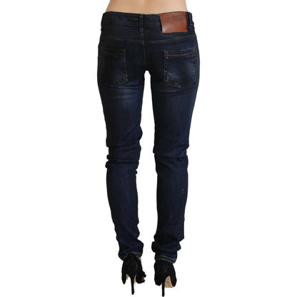 Acht Blue Low Waist Slim Fit Women Denim Jeans