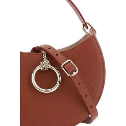 Chloé Brown Leather Small Arlène Shoulder Bag