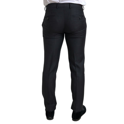 Dolce & Gabbana Dark Gray 3 Piece Single Breasted MARTINI Suit