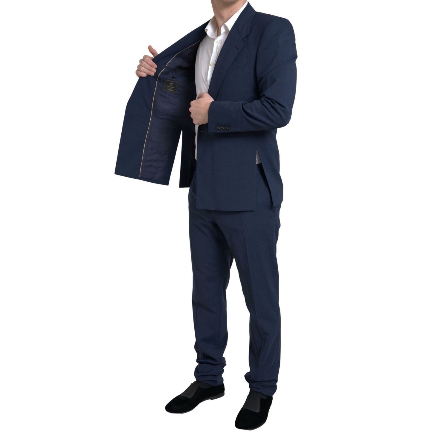 Dolce & Gabbana Blue 2 Piece Single Breasted SICILIA Suit