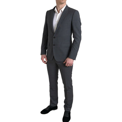 Dolce & Gabbana Gray 2 Piece Single Breasted MARTINI Suit