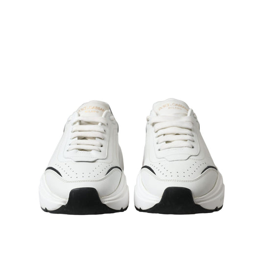 Dolce & Gabbana White Black Low Top Daymaster Sneakers Shoes