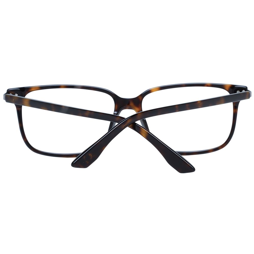 BMW Brown Men Glasses Frame, full-rim rectangular frame, brown plastic with demo lenses, size 56-15-145, stylish men’s eyewear.