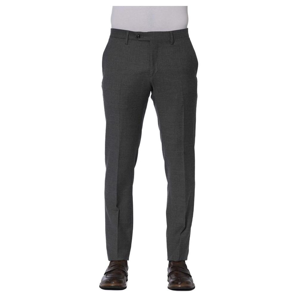 Trussardi Gray Wool Men Trousers TR-24079-IT44 | XS