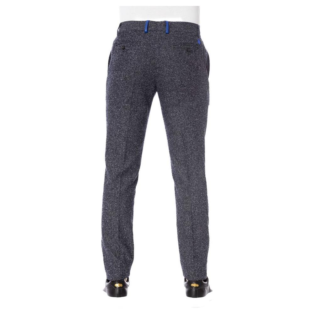 Trussardi Black Cotton Men Trouser