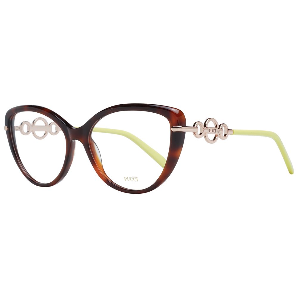 Emilio Pucci Brown Plastic Glasses (Frames)