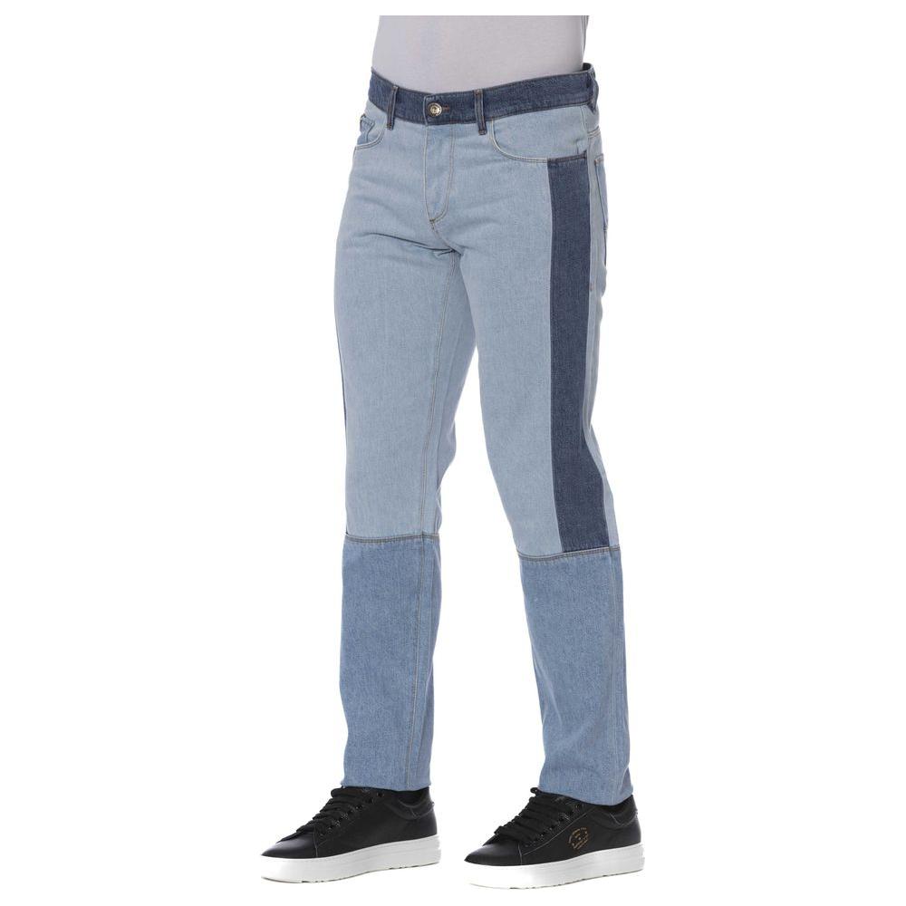 Trussardi Jeans Blue Cotton Men Jeans