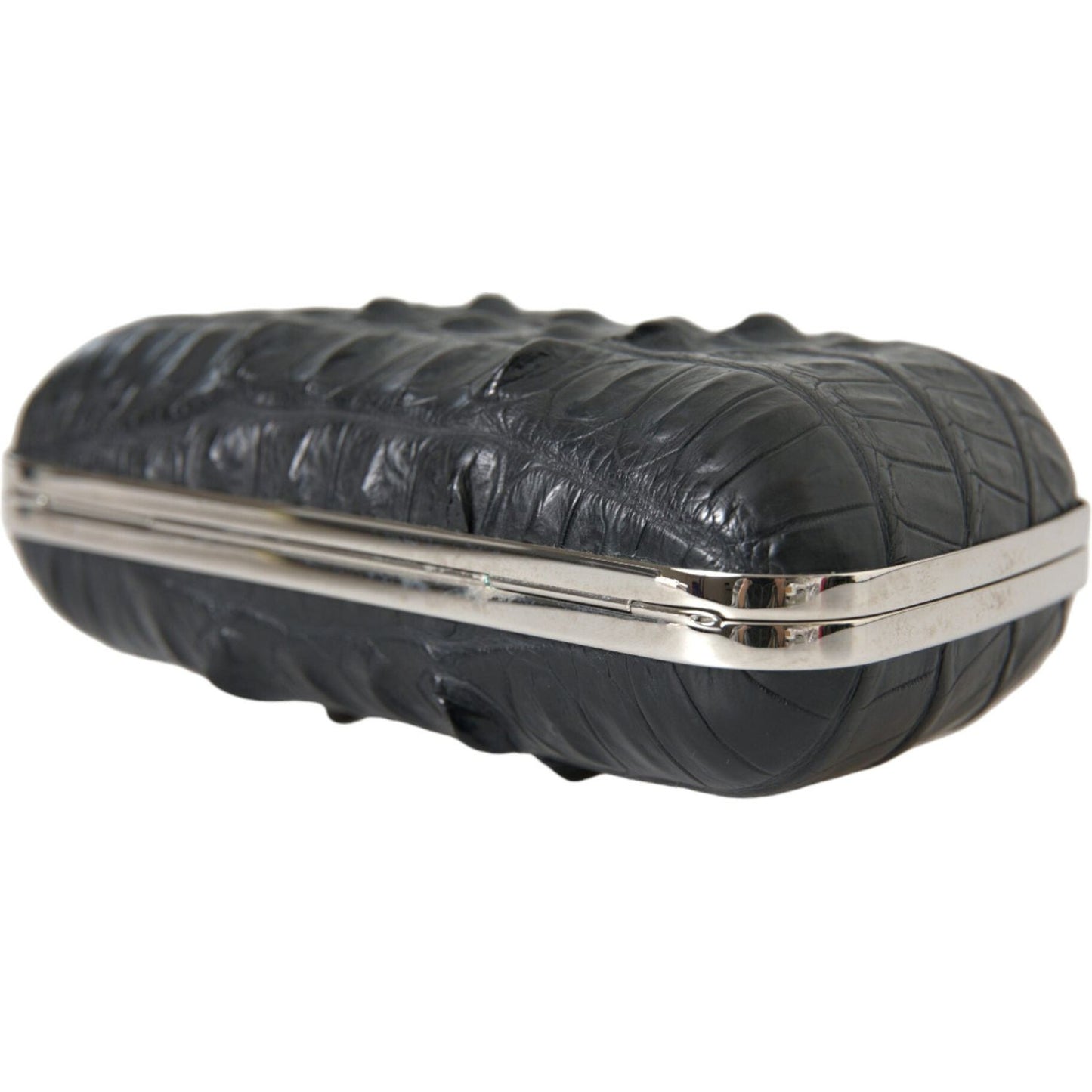 Balenciaga Black Exotic Skin Leather Shoulder Crossbody Box Clutch Bag Balenciaga