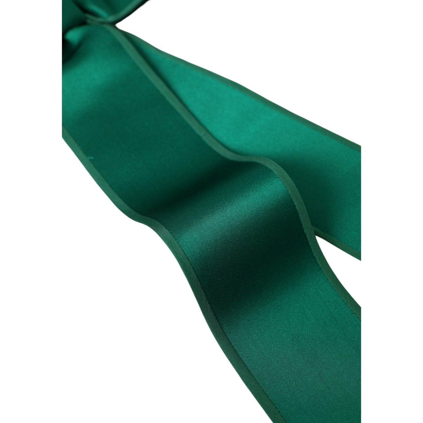 Dolce & Gabbana Green Silk Satin Waist Women Belt WMB391-42