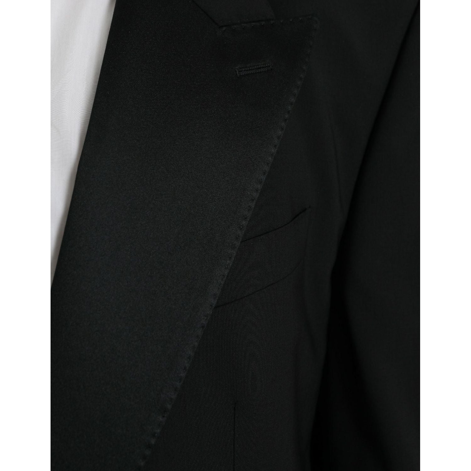 Dolce & Gabbana Black SICILIA Single Breasted Coat Blazer