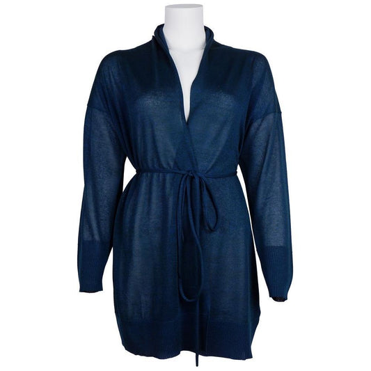 Alpha Studio Blue Viscose Dress AL-12969-IT38|XS