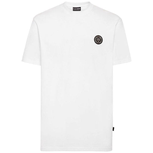 Plein Sport White Cotton Men's T-Shirt PL-12010-XXL