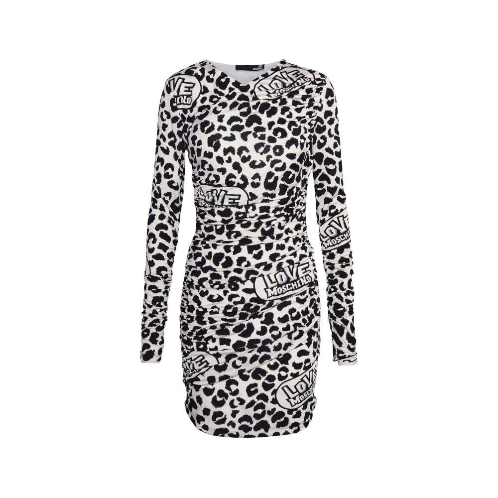 Love Moschino White Viscose Women Dress LO-10255-IT40|S