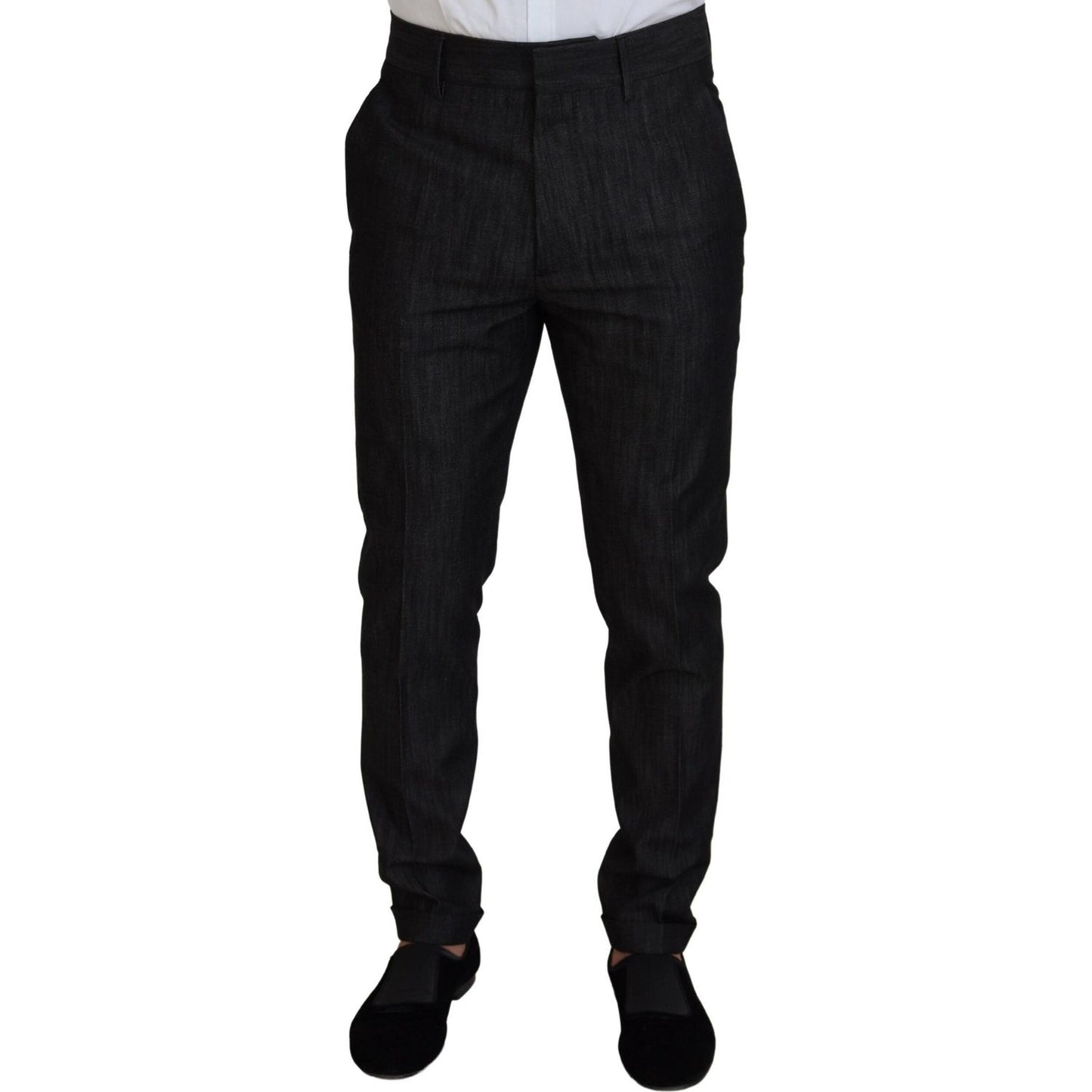 Dsquared² Black Cotton Single Breasted 2 Piece MIAMI Suit KOS2013-48