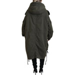 Dsquared² Green Hooded Full Zip Long Parka Coat Jacket JKT3531-38