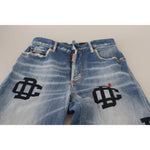 Dsquared² Blue Washed High Waist Straight Denim Boston Jeans PAN74505-38