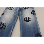 Dsquared² Blue Washed High Waist Straight Denim Boston Jeans PAN74505-38