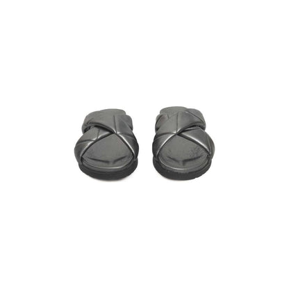 Cerruti 1881 Gray Lambskin Women Sandal