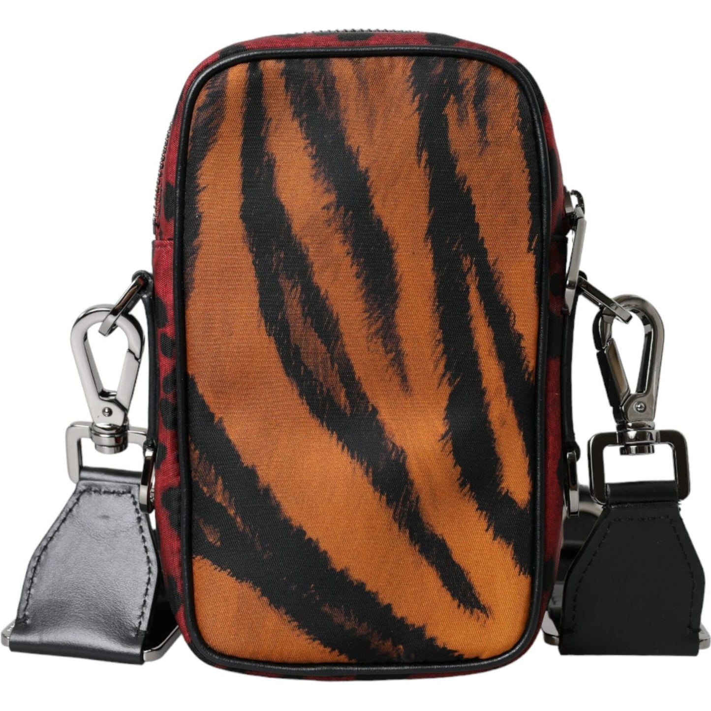 Dolce & Gabbana Multicolor Tiger Print Nylon Logo Cross Body Bag