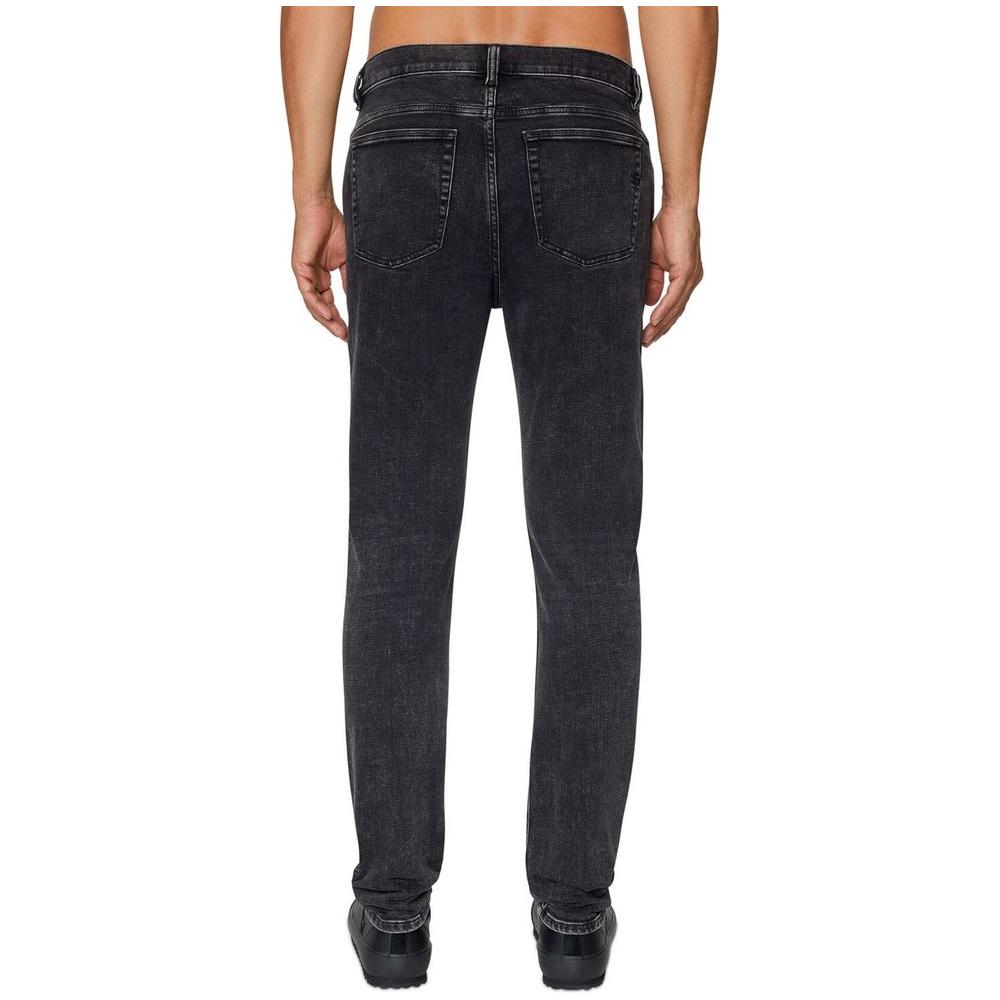 Diesel Black Cotton Men Jean