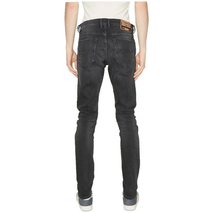 Diesel Black Cotton Men Jeans