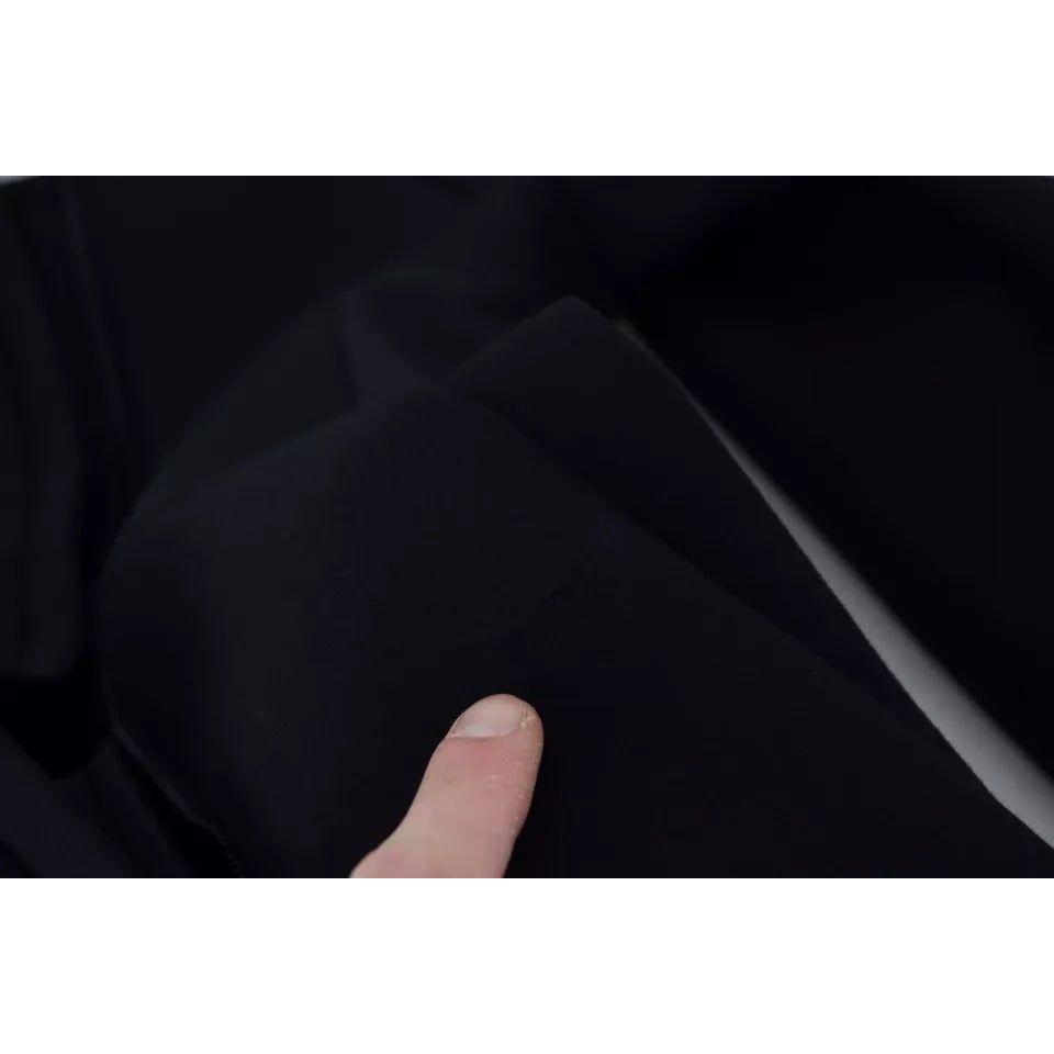 Dolce & Gabbana Black Long Sleeves A-line Mini Cotton Dress