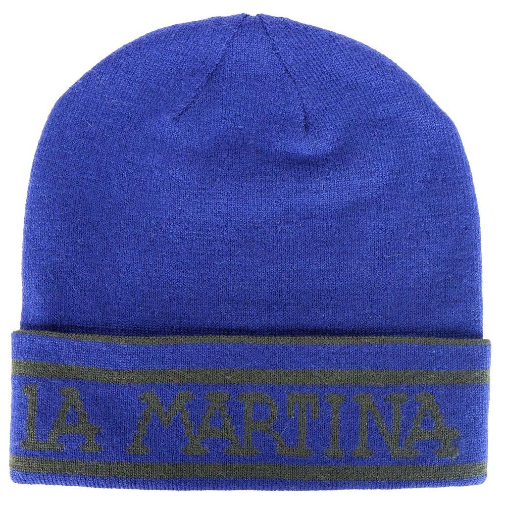 La Martina Blue Marabou Caps Baseball Hat