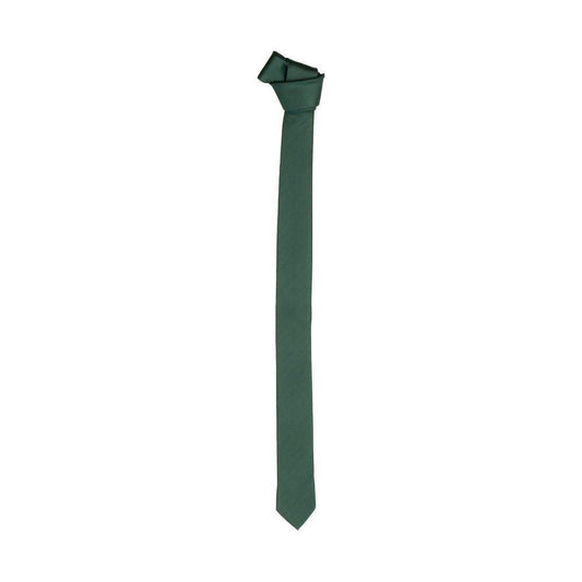 Emilio Romanelli Elegant Green Silk Slim Tie EMRO-4592