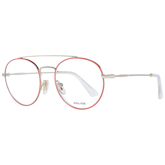 Police Red Metal & Plastic Glasses (Frames)