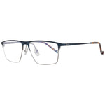 Hackett Blue Men Glasses Frame, metal and plastic, full-rim browline, blue filters, size 54-15-145, with branded case.