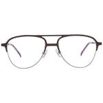 Hackett Brown Men Glasses Frame, half-rim metal and plastic, blue-filter, size 53-17-145, includes branded case, brown color