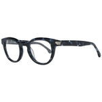 Lozza Blue Unisex Glasses Frame in full-rim plastic, size 45-22-135, with a branded case. Stylish and durable eyewear choice.
