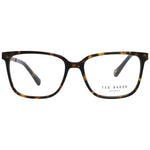 Ted Baker Brown Women Glasses Frame, square style, full-rim plastic with demo lenses, size 50-15-140, ideal for fashion-conscious women.
