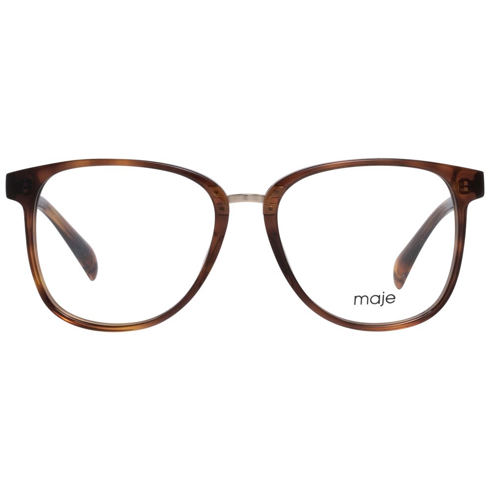 Maje Brown Women Glasses Frame, plastic full-rim, size 53-16-140, with branded case, no spring hinge.