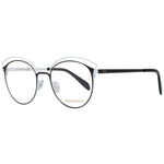 Emilio Pucci Black Women Glasses Frame in metal with full-rim style, featuring black color and elegant design, includes branded case.