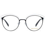 Emilio Pucci Black Women Glasses Frame with metal full-rim, 49mm lenses, 19mm bridge, and 140mm temples, includes branded case.