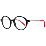 Emilio Pucci Black Women Glasses Frame in full-rim style with plastic frame, lens width 50mm, bridge 19mm, temples 140mm, branded case included.