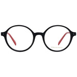 Emilio Pucci Black Women Glasses Frame, full-rim black plastic with a 50mm lens width, includes branded case, no spring hinge.