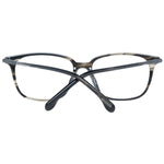 Lozza Brown Men Glasses Frame with full-rim style and rectangle shape, made from plastic material, shown with demo lenses.