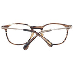 Lozza Brown Men Glasses Frame, full-rim rectangle style with 50-22-145 size, brown plastic, includes branded case, no spring hinge