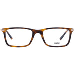 BMW Brown Men Optical Frames with multicolor trapezium full-rim style, metal & plastic material, demo lenses, no extra protection.
