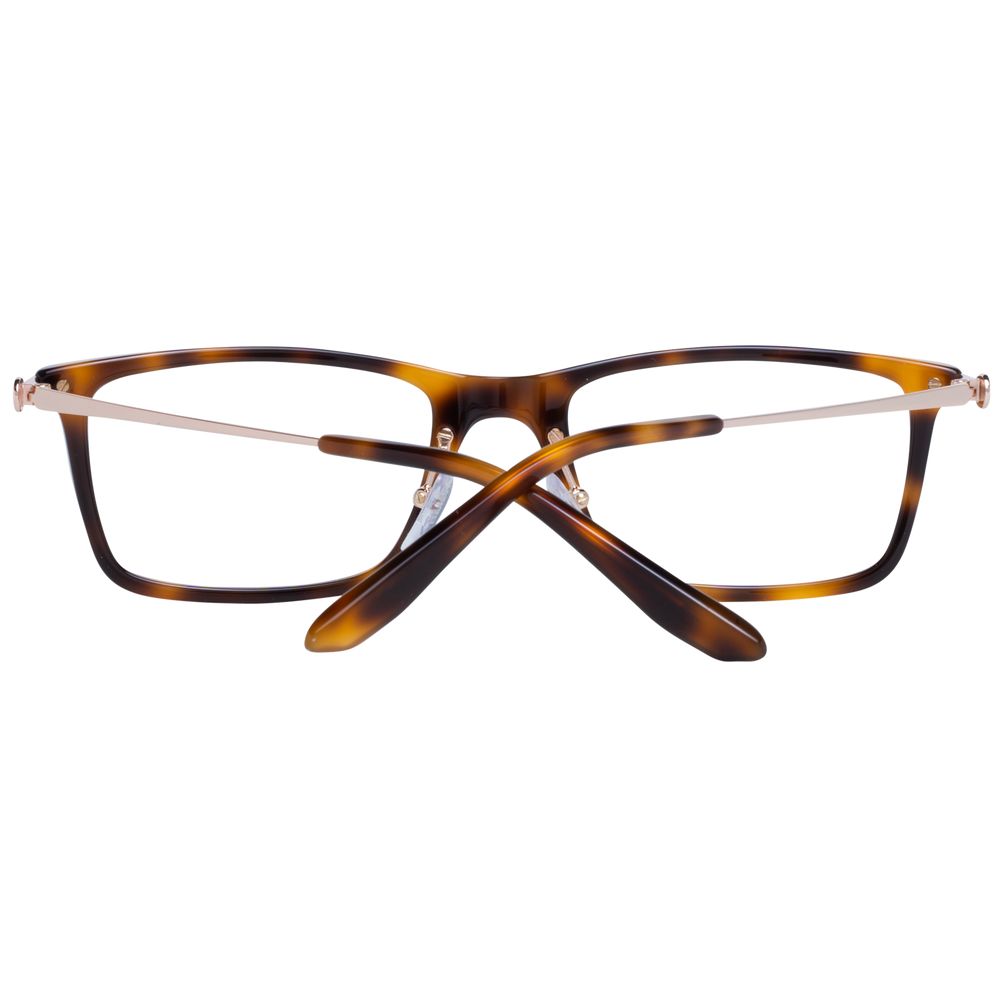 BMW Brown Men Optical Frames, trapezium style, multicolor full-rim with metal and plastic material, for men with demo lenses.