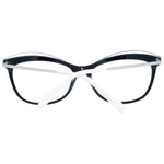 Emilio Pucci Black Women Glasses Frame in full-rim cat eye style with multicolor accents, featuring demo lenses.