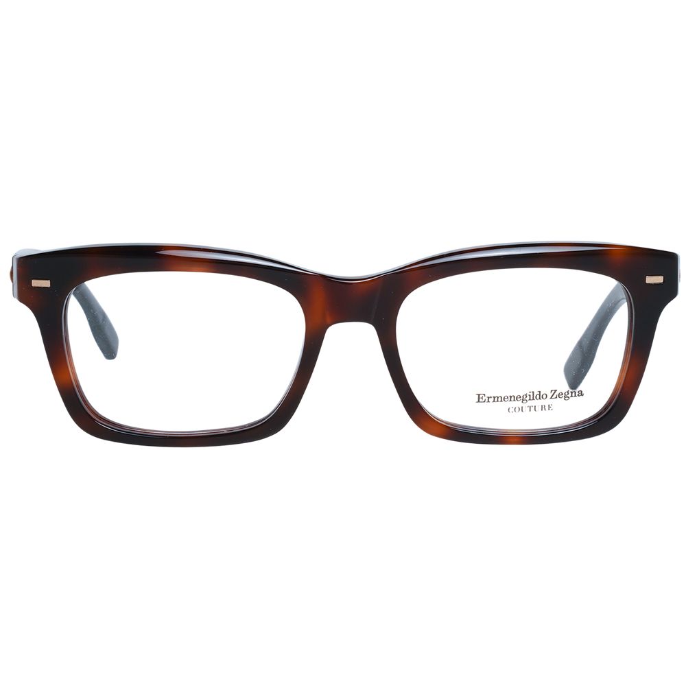 Ermenegildo Zegna Brown Plastic Glasses (Frames)