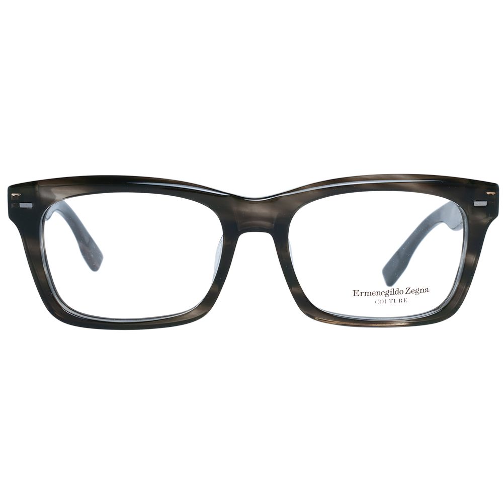 Ermenegildo Zegna Gray Acetate, Wood & Horn Glasses (Frames)