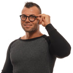 Ermenegildo Zegna Black Men Glasses Frame
